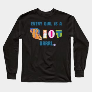 Riot Grrrl Long Sleeve T-Shirt